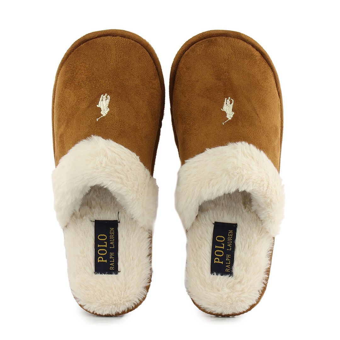 Ralph Lauren Snuff Summit Scuff II Womens Brown Slippers