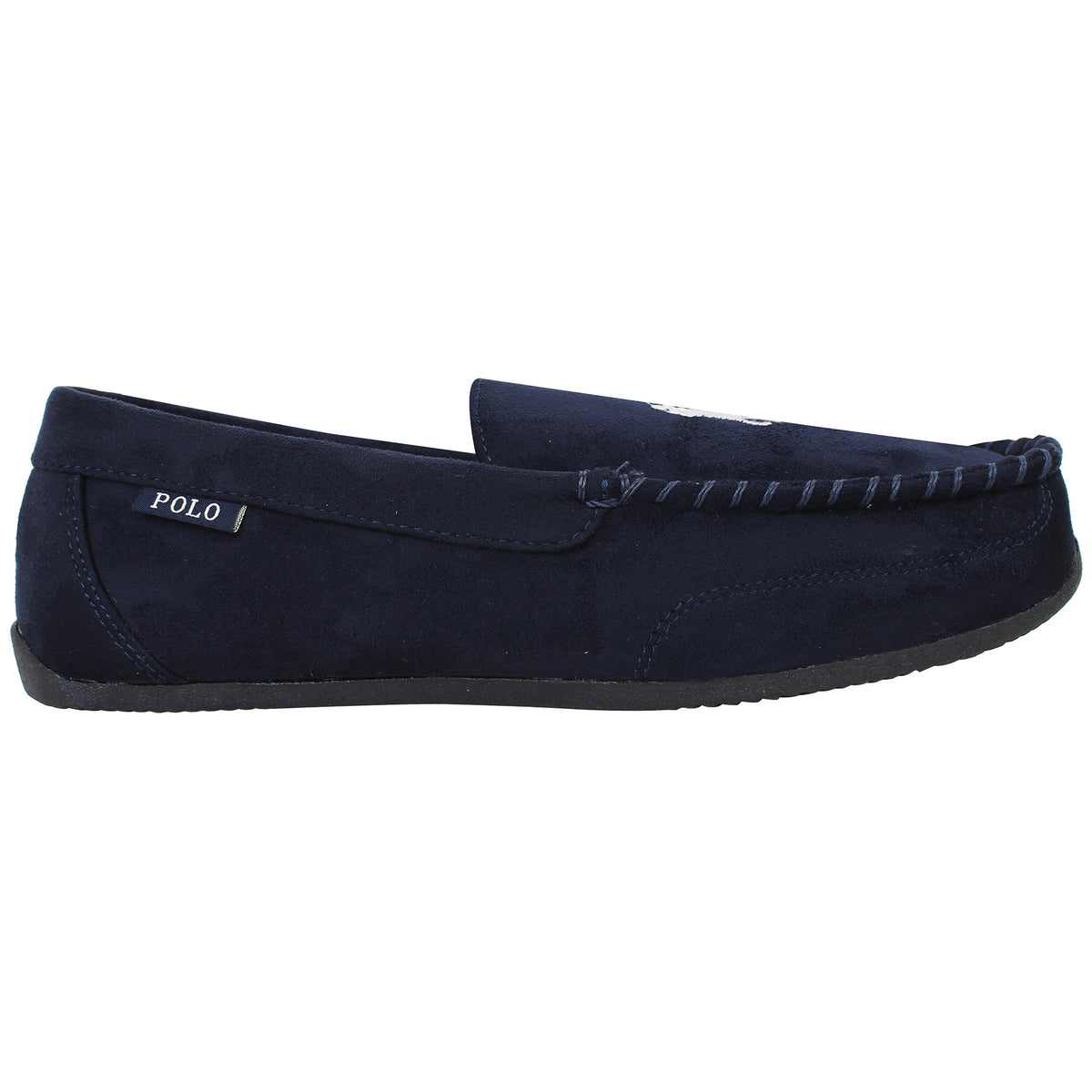 Ralph Lauren Plaid Declan Mens Navy Slippers