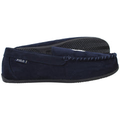 Ralph Lauren Plaid Declan Mens Navy Slippers