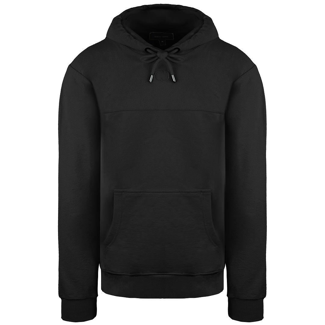 Criminal Damage Reverse Loopback Mens Black Hoodie