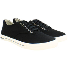 Seavees Hermosa Standard Mens Black Plimsolls