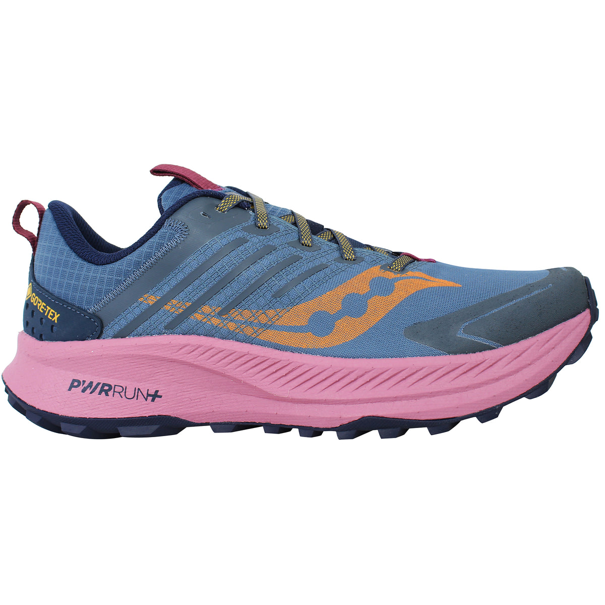 Saucony Ride Trial 2 Gore-Tex Womens Navy Running Shoes