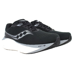 Saucony Triumph 22 Womens Black Running Shoes (Wide)
