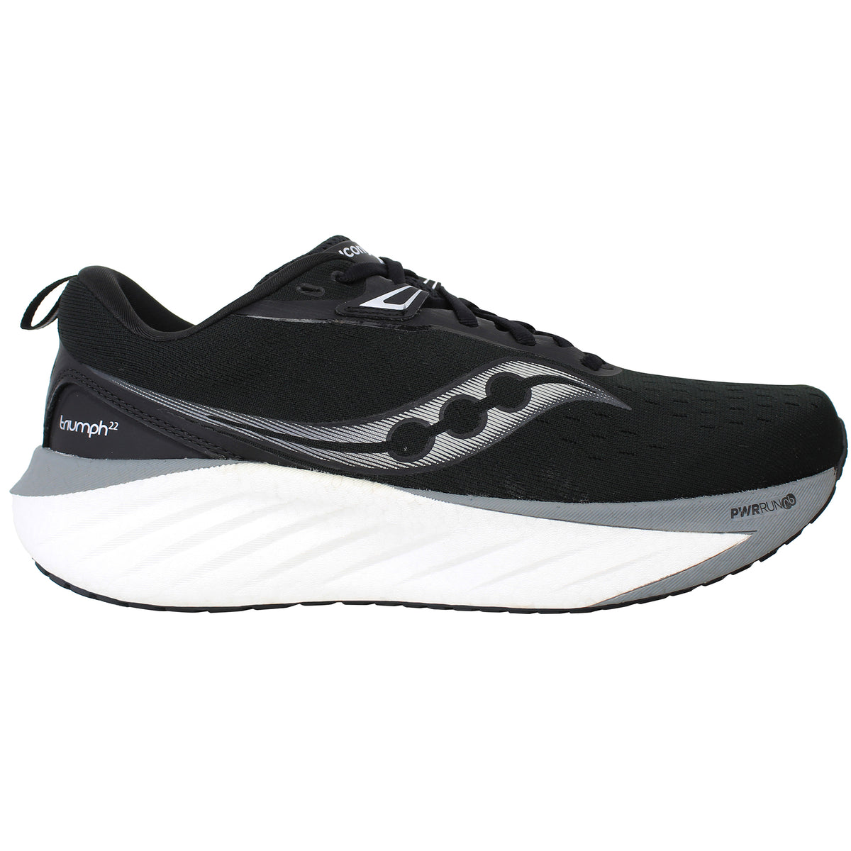 Saucony Triumph 22 Mens Black Running Shoes (Wide)