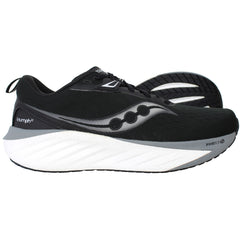 Saucony Triumph 22 Mens Black Running Shoes (Wide)