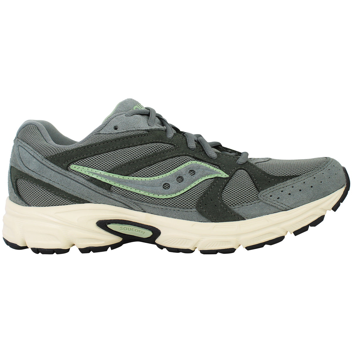 Saucony Ride Millennium Mens Green Running Shoes