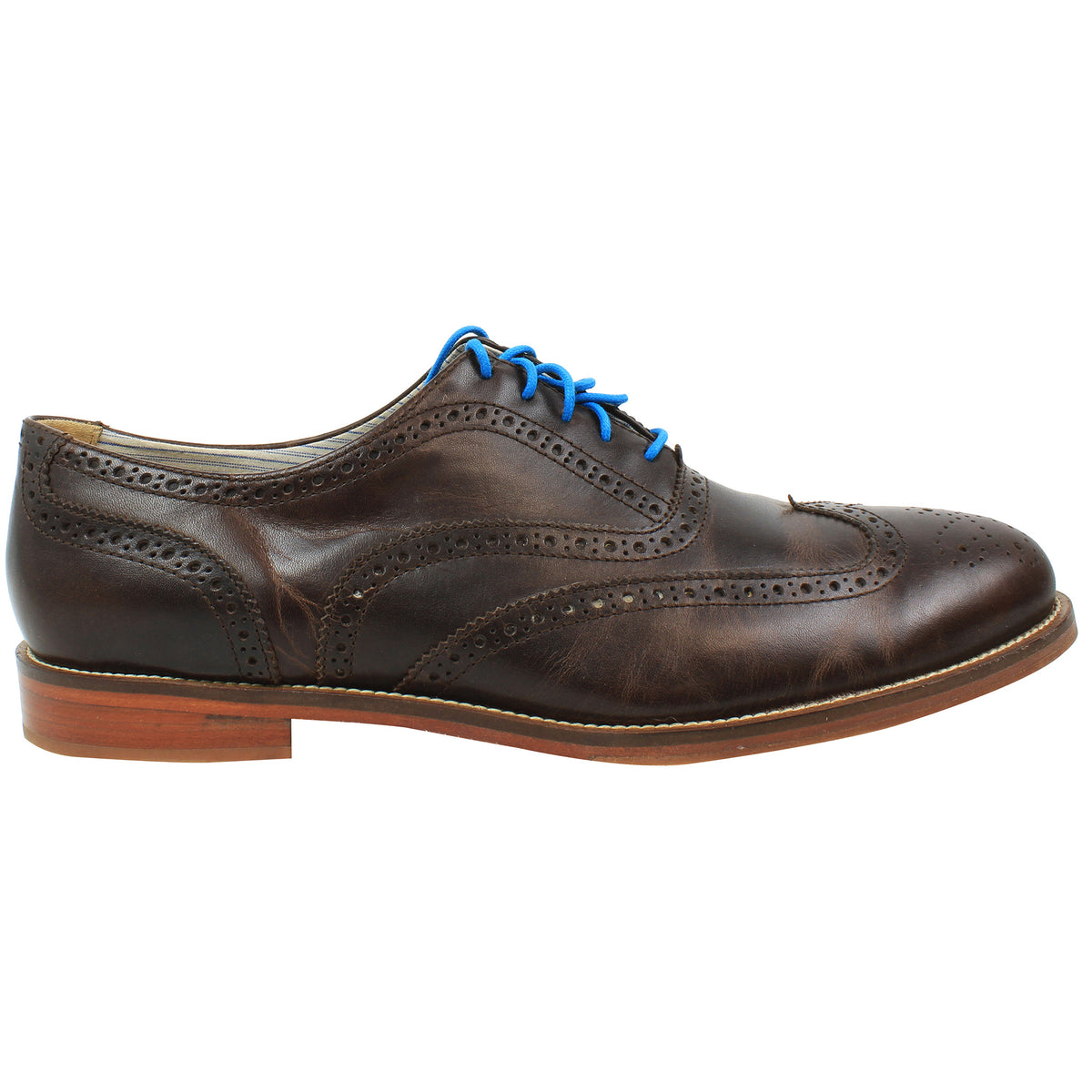 J Shoes Charlie Plus Mens Brown Brogue Shoes