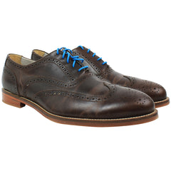 J Shoes Charlie Plus Mens Brown Brogue Shoes