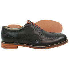 J Shoes Charlie Plus Mens Black Brogue Shoes