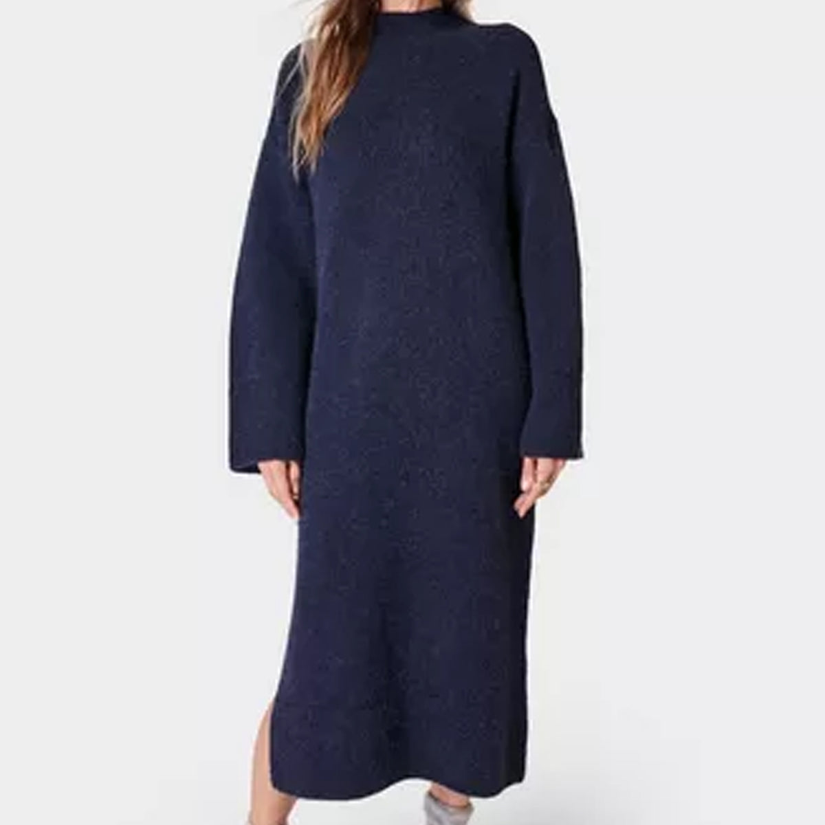 Sweaty Betty Pinnacle Womens Navy Wool Dress