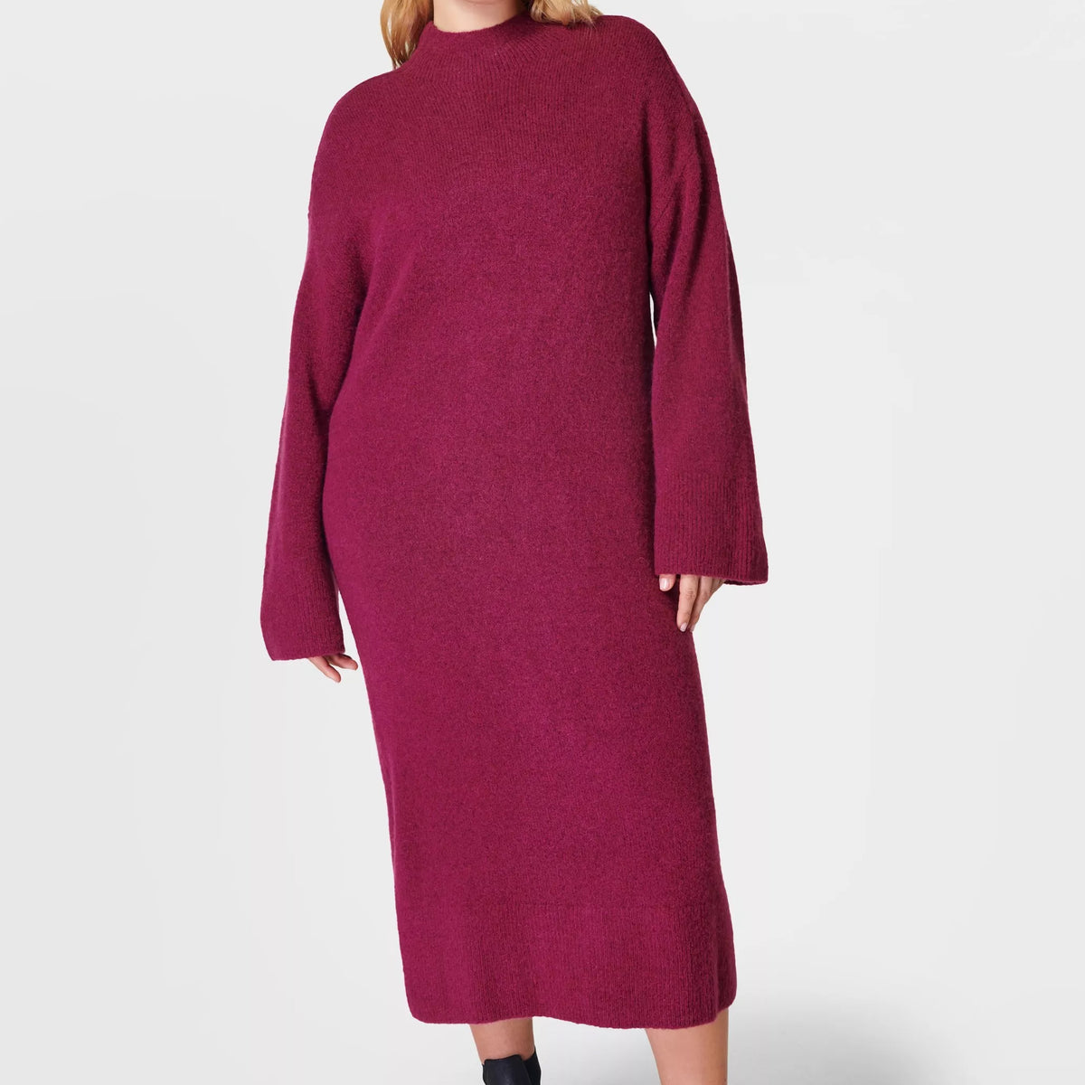 Sweaty Betty Pinnacle Womens Red Wool Dress