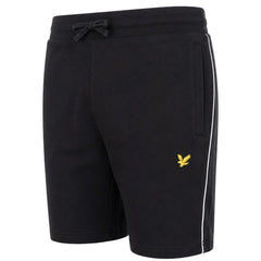 Lyle & Scott Contrast Piping Mens Black Shorts