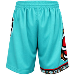 Mitchell & Ness NBA Vancouver Grizzlies Big Face Mens Teal Shorts