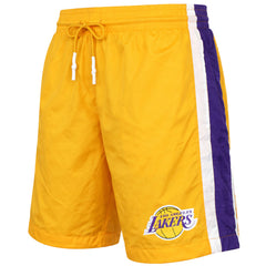 Mitchell & Ness NBA Los Angeles Lakers Packable Mens Gold Shorts