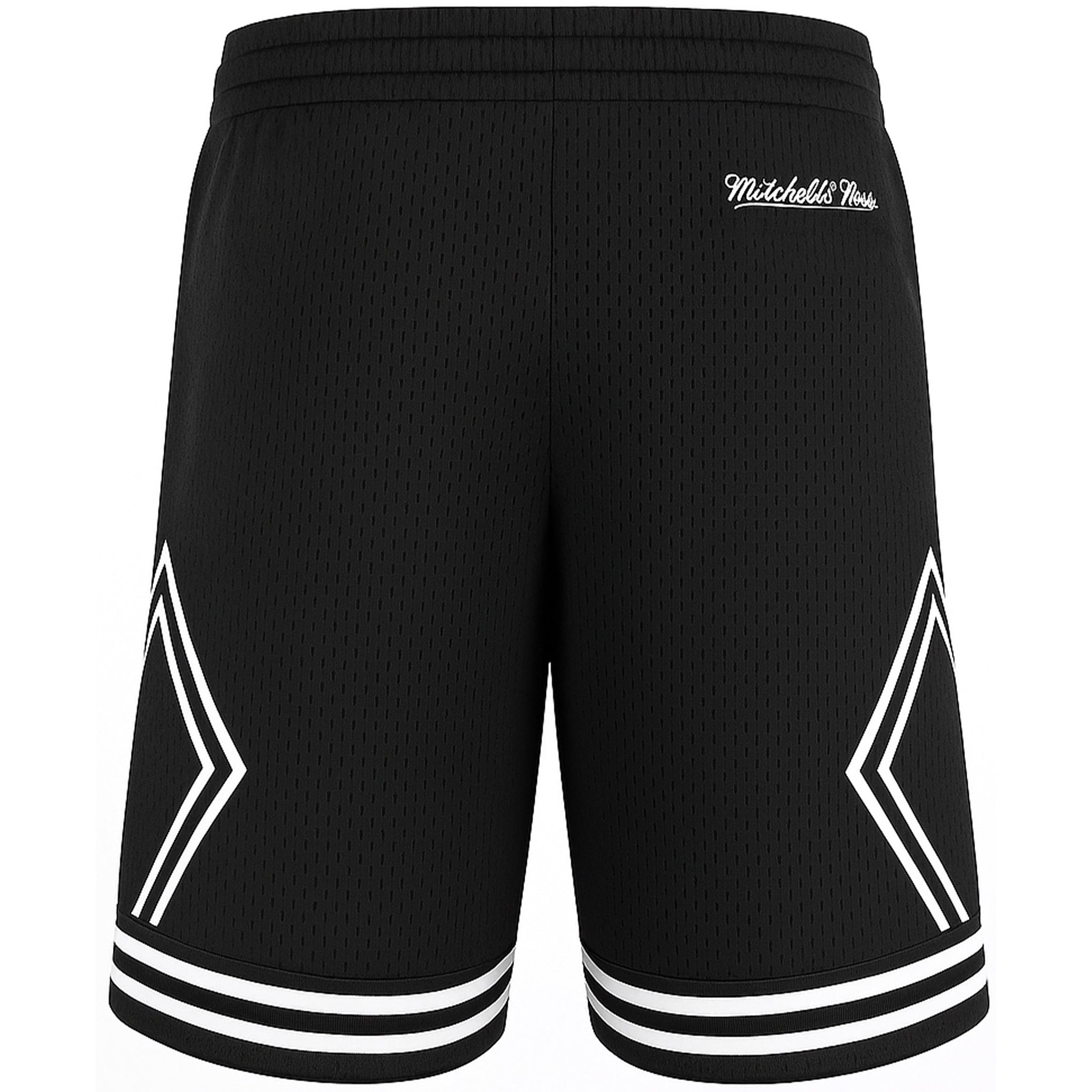 Mitchell & Ness Branded Diamond Mens Black Shorts
