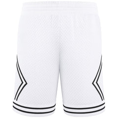 Mitchell & Ness Branded Diamond Mens White Shorts