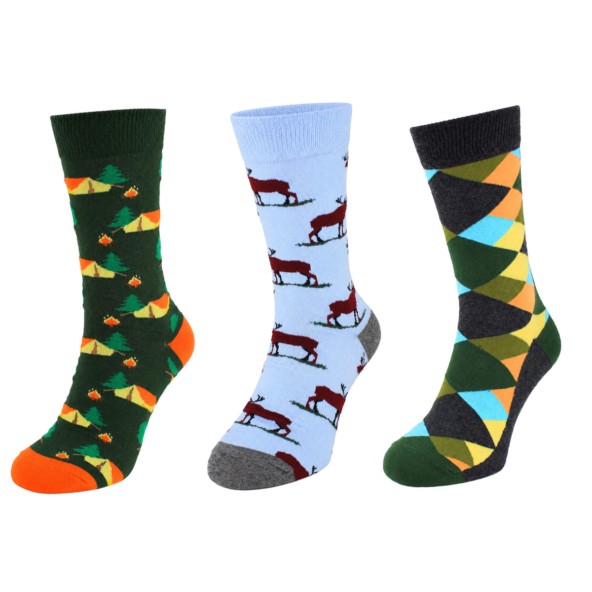Happy Socks 3-Pack Multicolour In The Woods