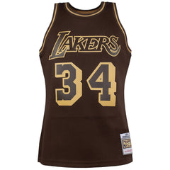 Mitchell & Ness NBA Los Angeles Lakers 34 O'Neal Swingman Jersey