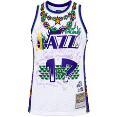 Mitchell & Ness NBA Young Money x New Orleans Jazz Mens White Vest