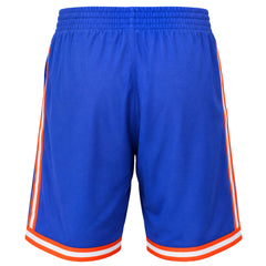 Mitchell & Ness NBA New York Knicks Warm Up Mens Blue Shorts