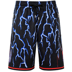 Mitchell & Ness NBA Toronto Raptors Lightning Mens Black Shorts