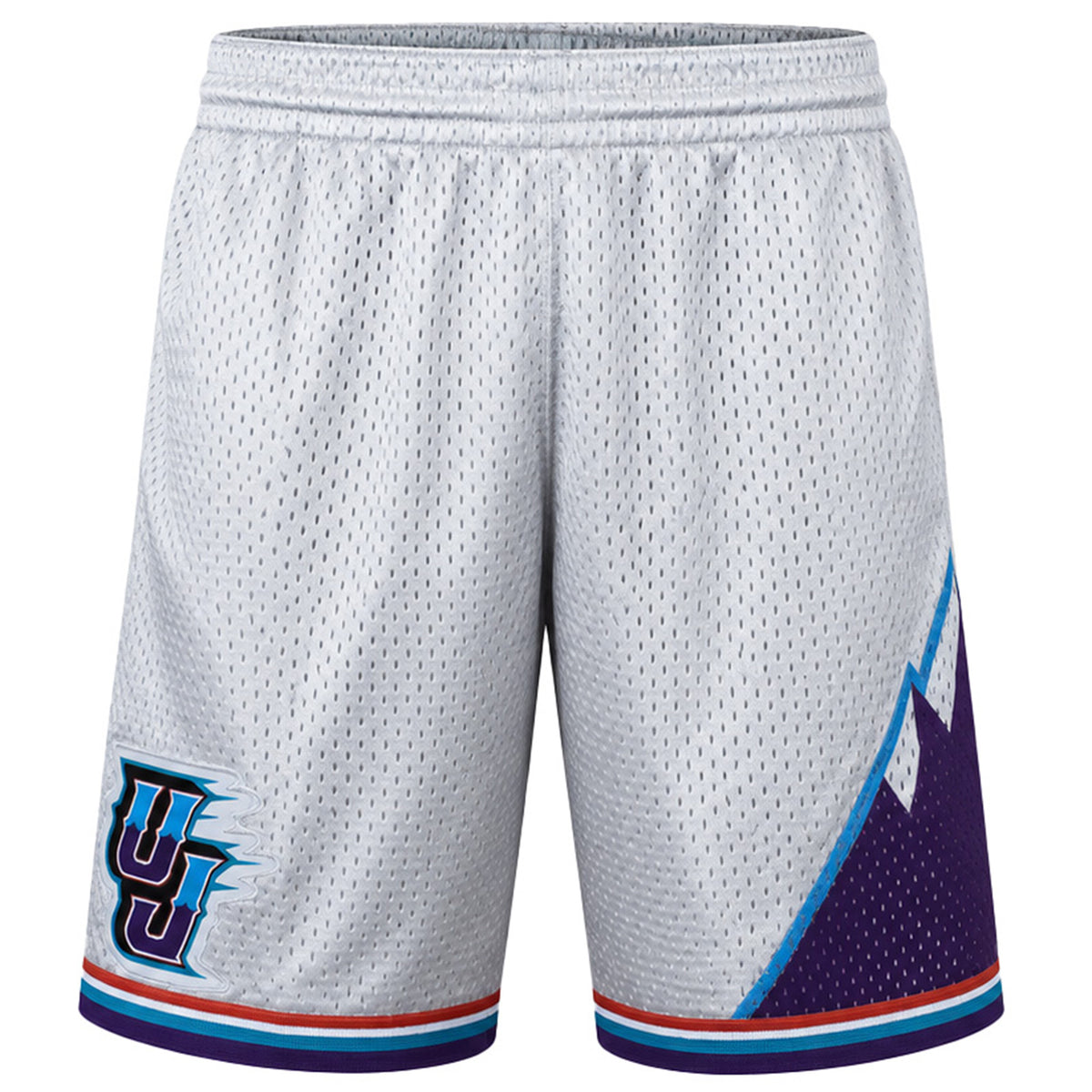 Mitchell & Ness NBA Utah Jazz Swingman Mens Silver Shorts