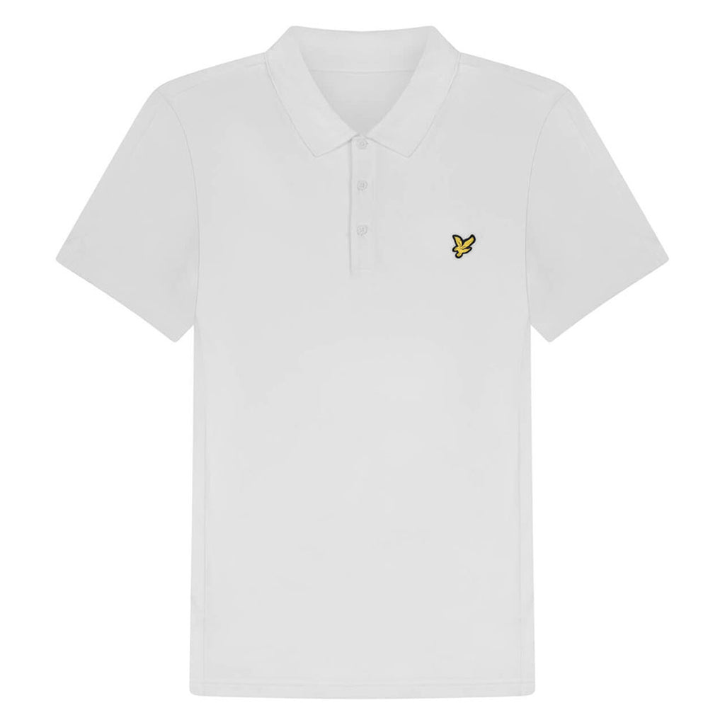 Lyle & Scott Ventech Mens White Golf Polo Shirt