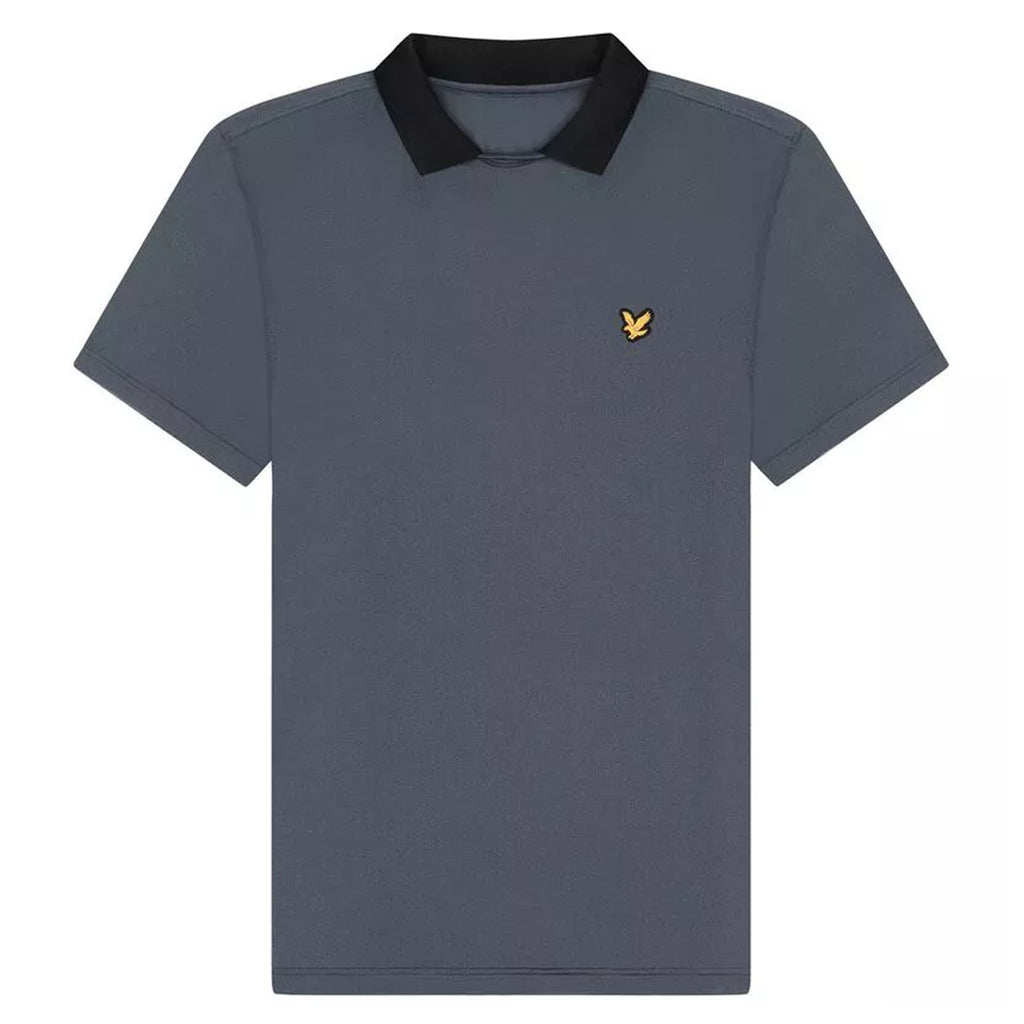 Lyle & Scott Ventech Mens Graphite Golf Polo Shirt