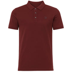 Lyle & Scott Tonal Eagle Mens Burgundy Polo Shirt