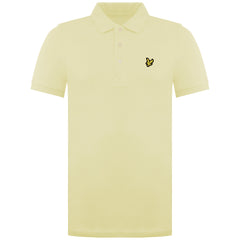 Lyle & Scott Plain Mens Light Yellow Polo Shirt