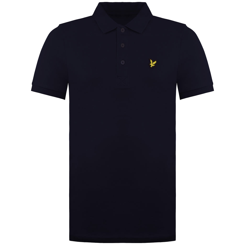 Lyle & Scott Plain Mens Navy Polo Shirt