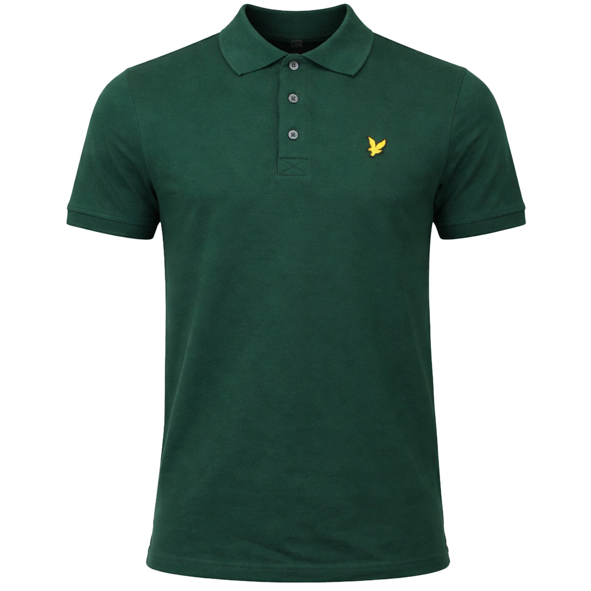 Lyle & Scott Plain Mens Dark Green Polo Shirt