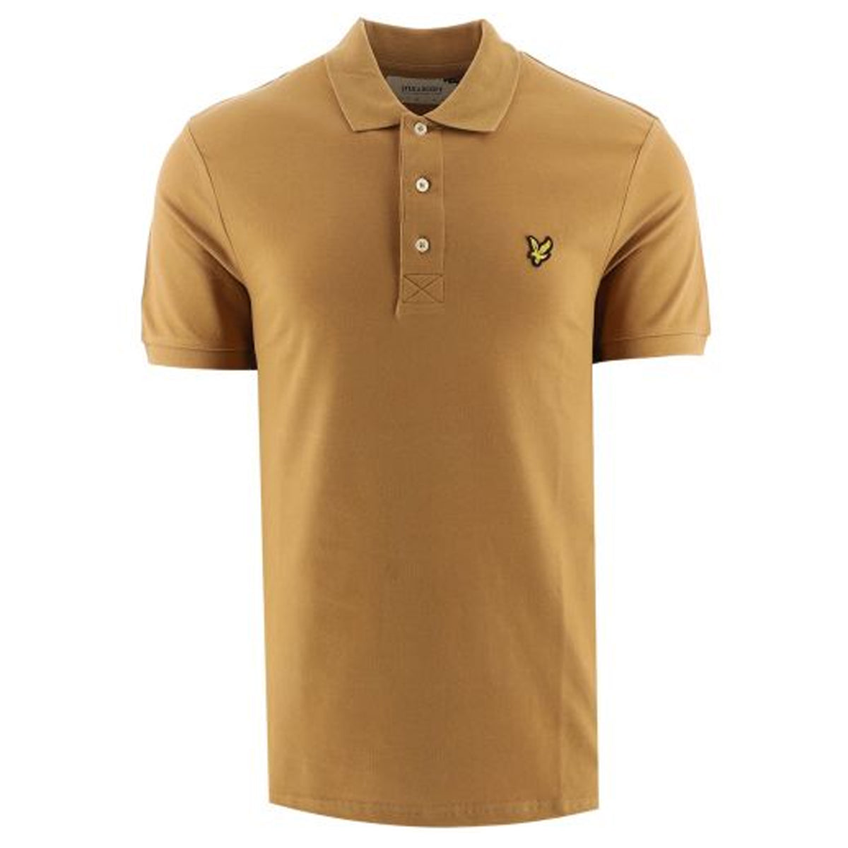 Lyle & Scott Plain Mens Gold Polo Shirt