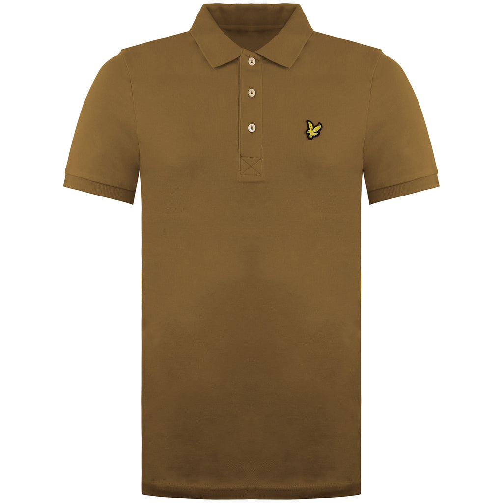 Lyle & Scott Plain Mens Gold Polo Shirt