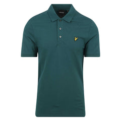 Lyle & Scott Plain Mens Dark Green Polo Shirt