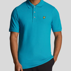 Lyle & Scott Plain Mens Blue Polo Shirt