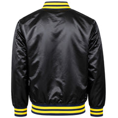 Mitchell & Ness NCAA University Of Michigan Wolverines Mens Black Jacket