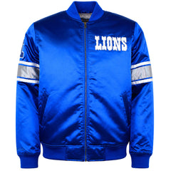 Mitchell & Ness NFL Detroit Lions Heavyweight Mens Blue Jacket