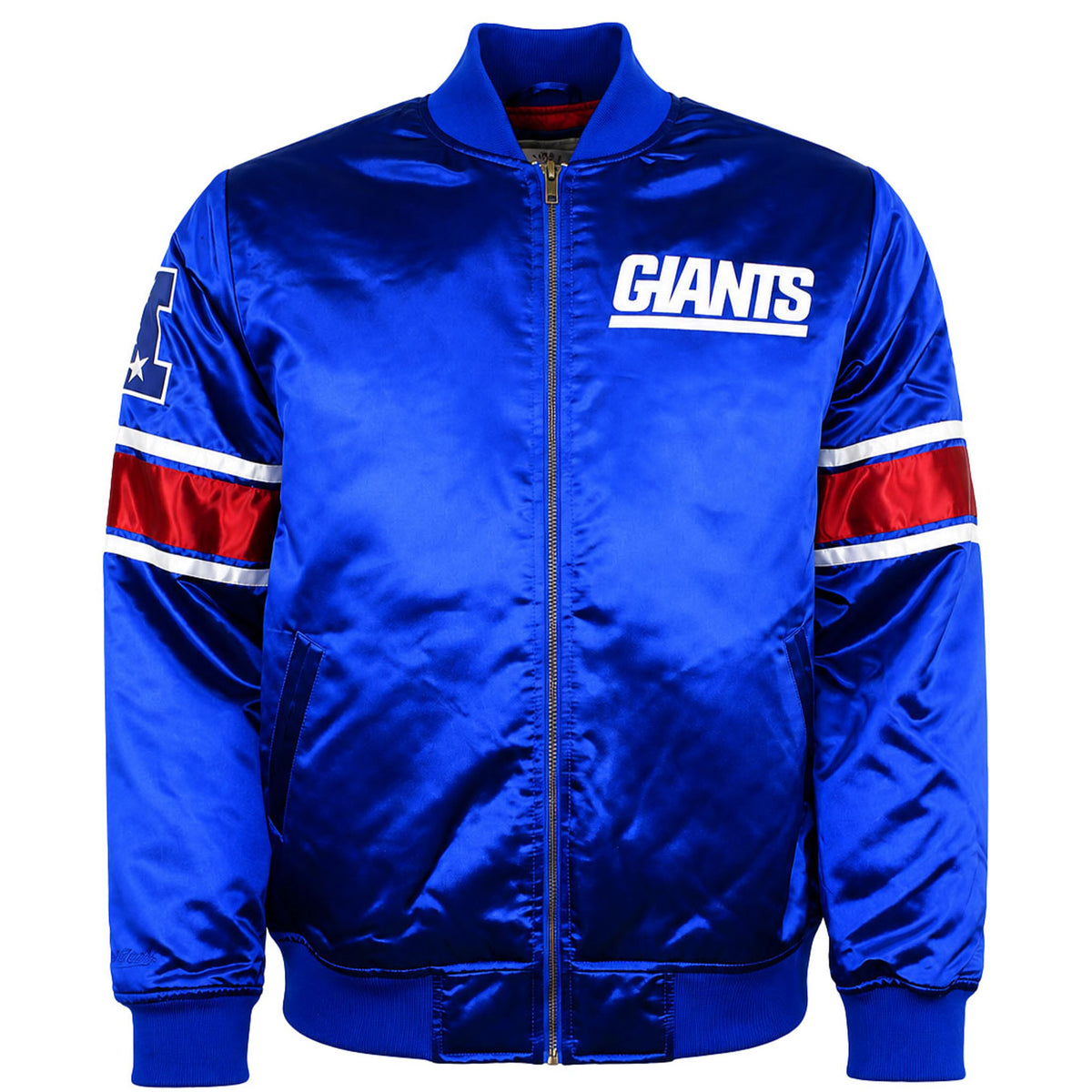 Mitchell & Ness NFL New York Giants Heavyweight Mens Blue Jacket