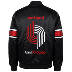 Mitchell & Ness NBA Portland Trail Blazers Heavyweight Mens Black Jacket