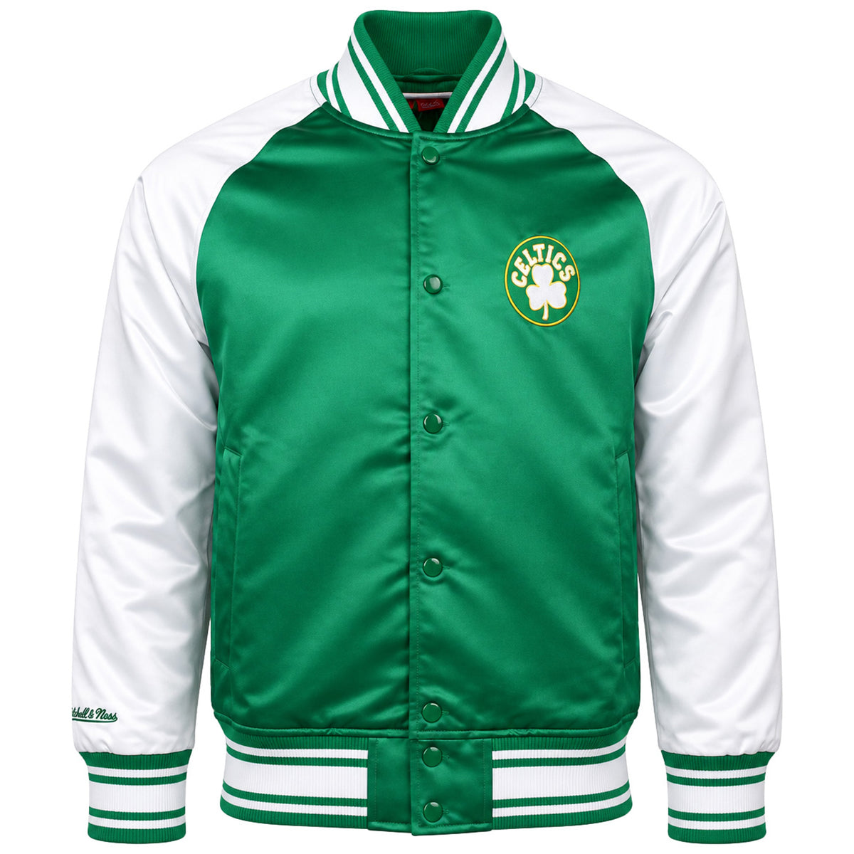 Mitchell & Ness NBA Boston Celtics Colossal Mens Green Bomber Jacket