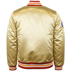Mitchell & Ness NBA Atlanta Hawks Championship Mens Beige Satin Jacket