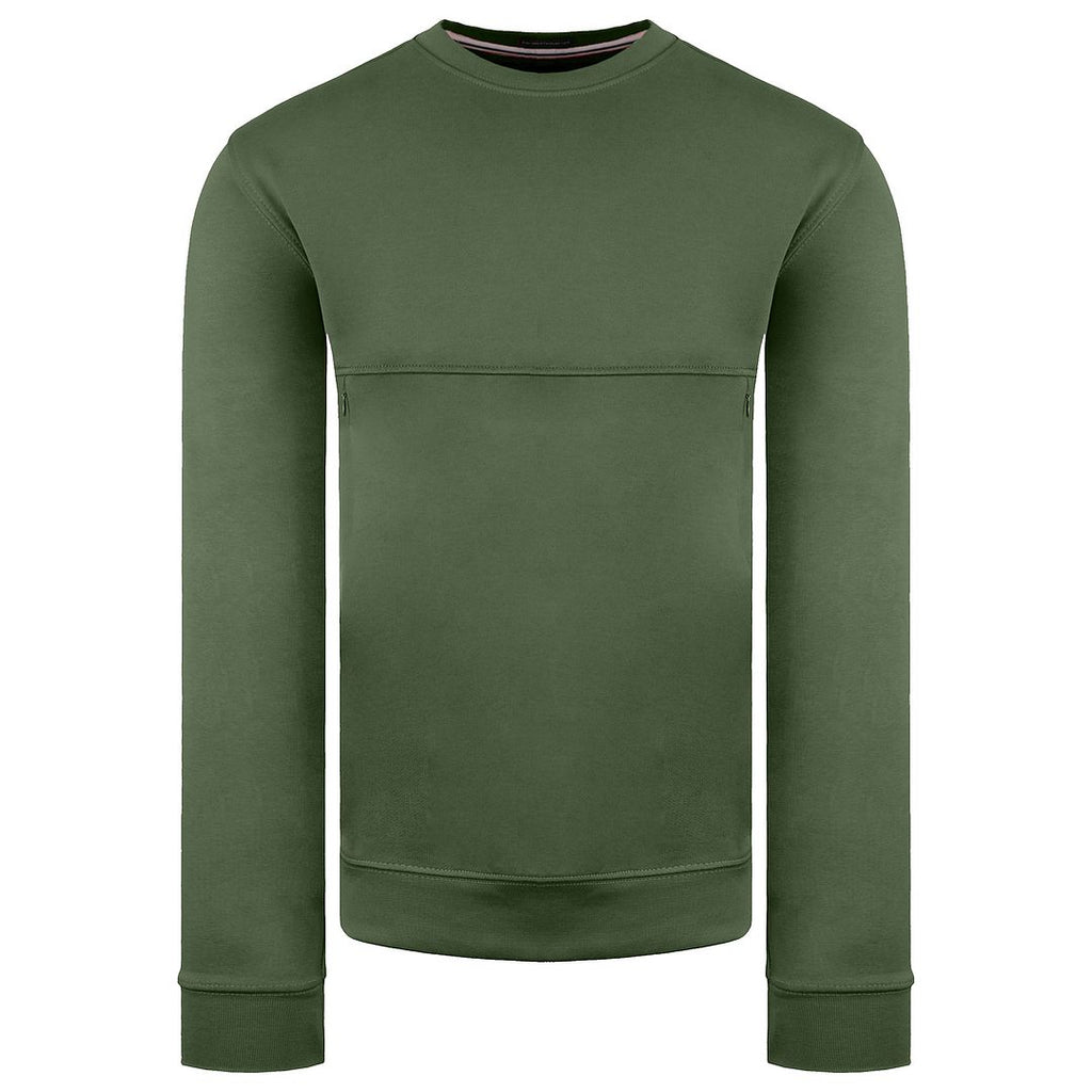 Weekend Offender Asmara Mens Dark Green Sweater