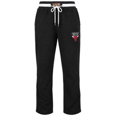 Mitchell & Ness NBA Chicago Bulls Reversed Fleece Tearaway Mens Black Track Pants