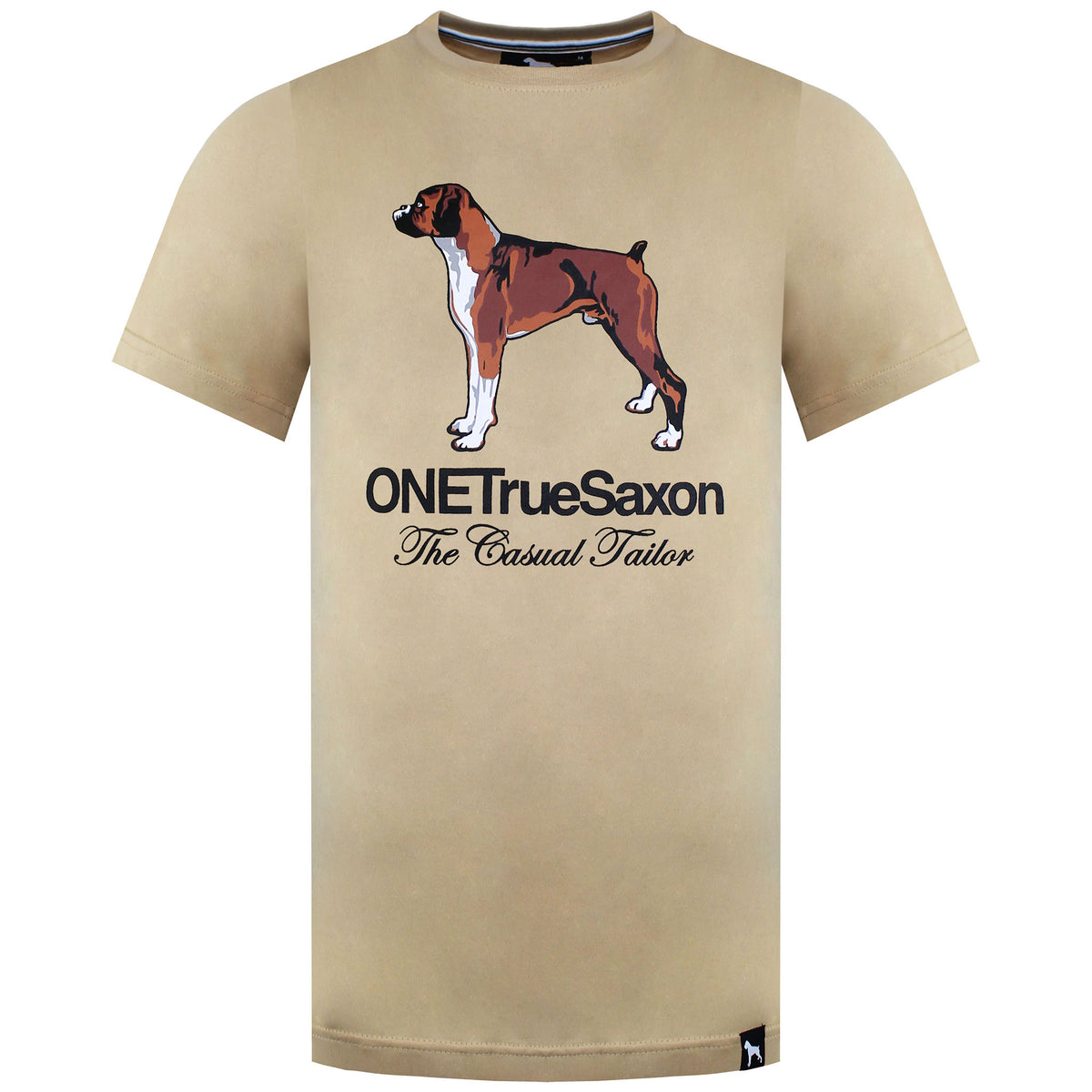 One True Saxon Dawg Mens Sand T-Shirt