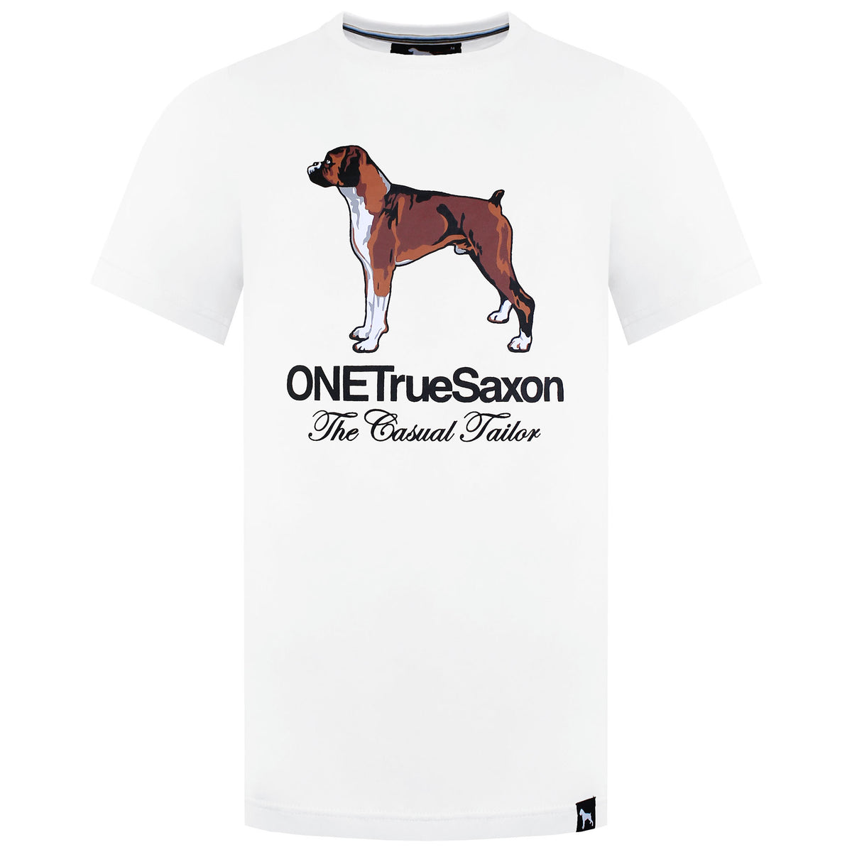 One True Saxon Dawg Mens White T-Shirt