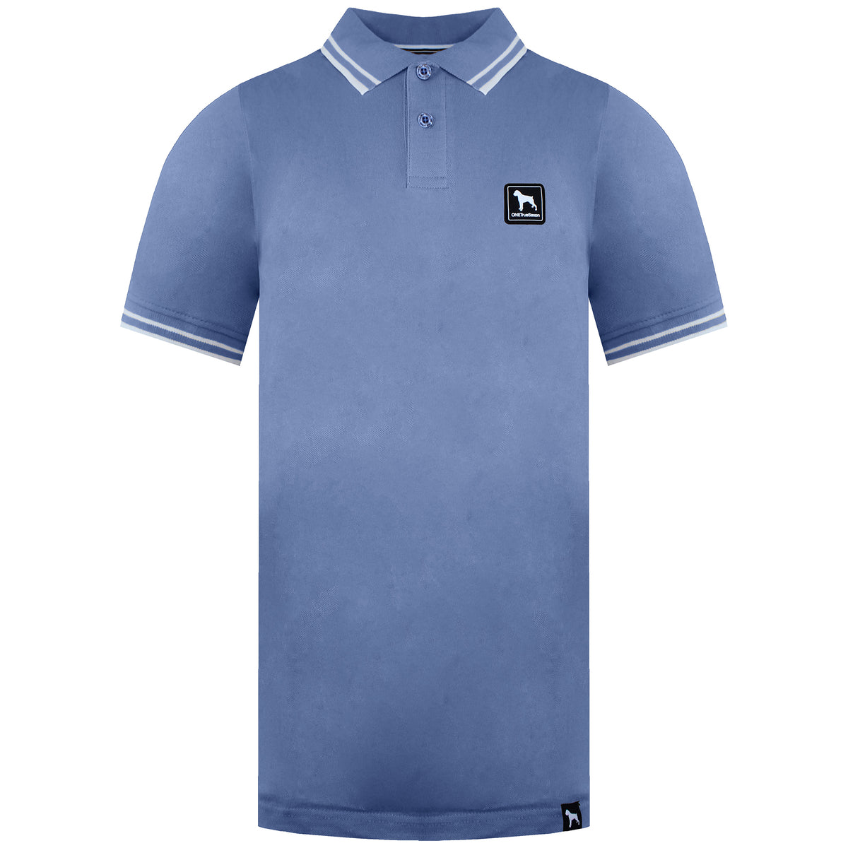 One True Saxon Dexon Mens Blue Polo Shirt