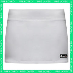 Ellesse Nocciolini Womens White Skort - UK 12 - Dirty Marks