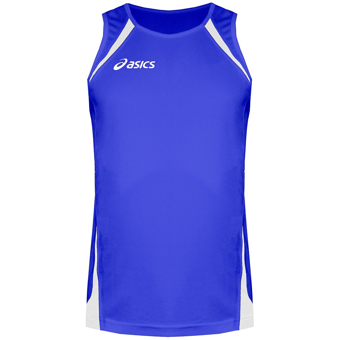 Asics Canotta Mens Blue/White Vest