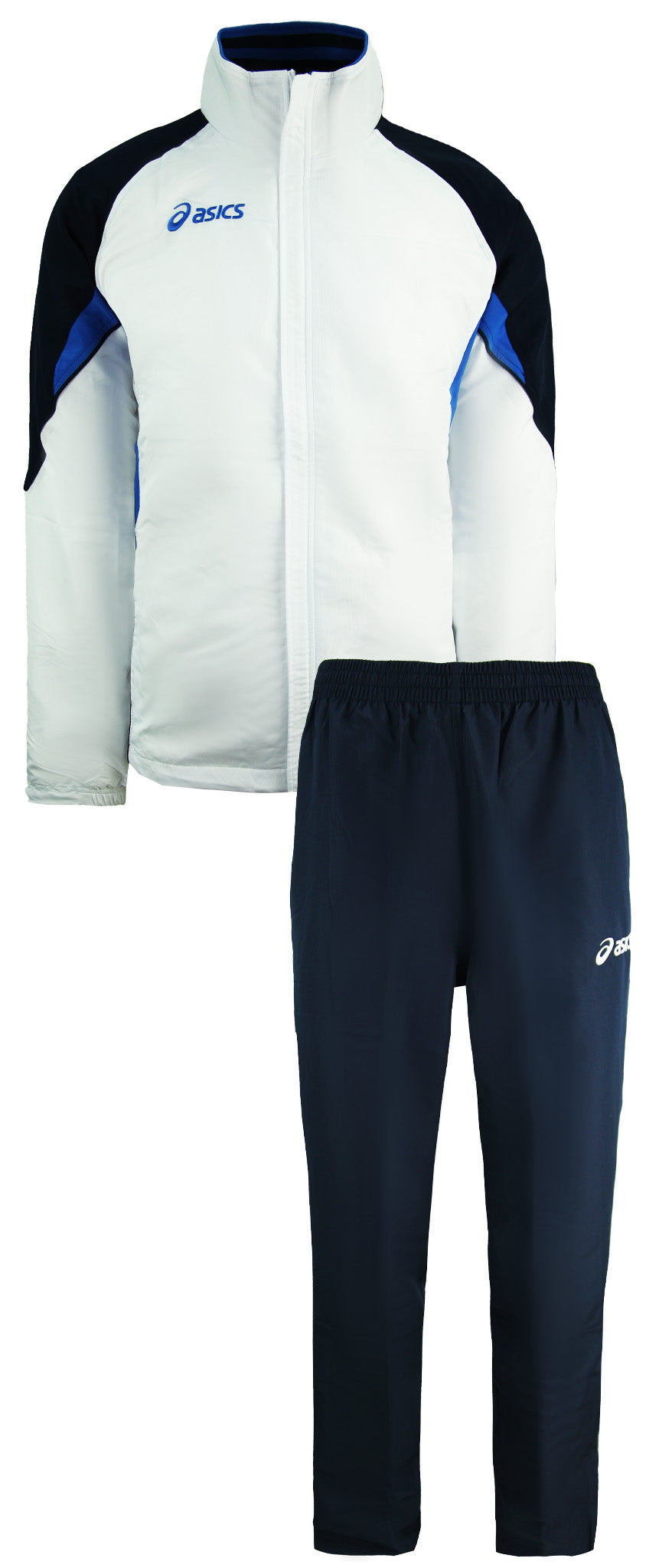 Asics Suit Europe Mens White/Navy Track Pants